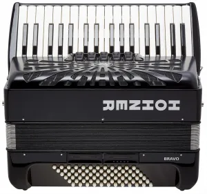 Hohner Bravo III 72 Black Silent Key