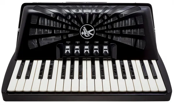 Hohner Bravo III 72 Black Silent Key