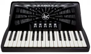 Hohner Bravo III 72 Black Silent Key