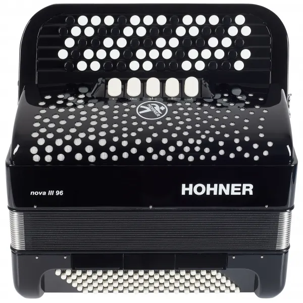 Hohner Nova III 96 black, B-stepped