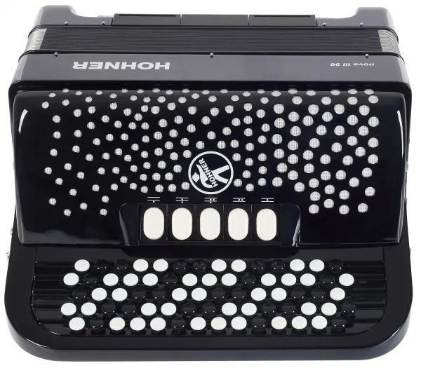 Hohner Nova III 96 black, B-stepped