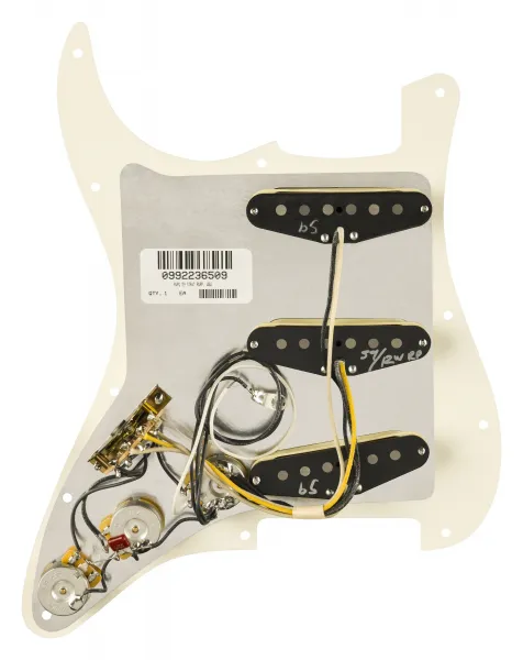 Fender Pre-Wired Strat Pickguard, Pure Vintage '59 w/RWRP Middle, Parc