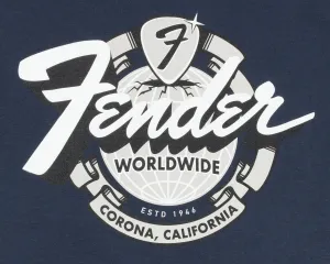 Fender World Wide Tee Vintage Navy M