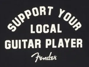 Fender Support Your Local Guitar Player Tee Black S