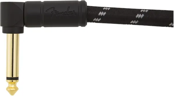 Fender Deluxe Series 3' Instrument Cable Black Tweed