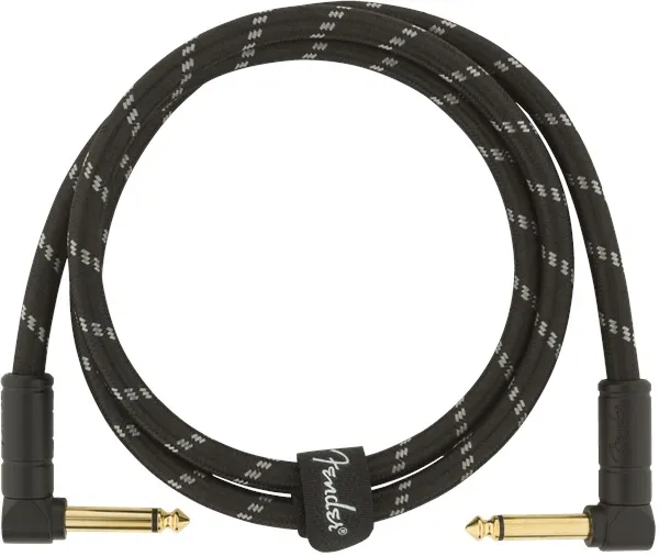 Fender Deluxe Series 3' Instrument Cable Black Tweed
