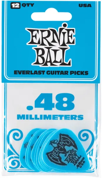 Ernie Ball Everlast Picks 0.48 Blue