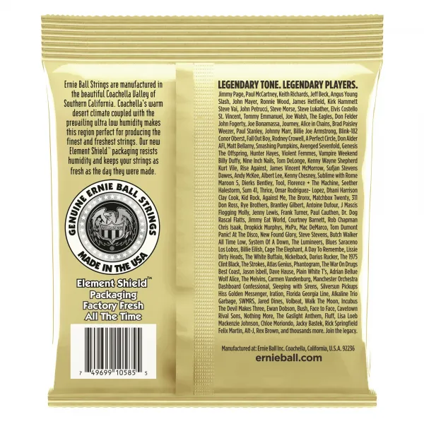 Ernie Ball 2007 Earthwood 80/20 Bronze Strings Custom Light