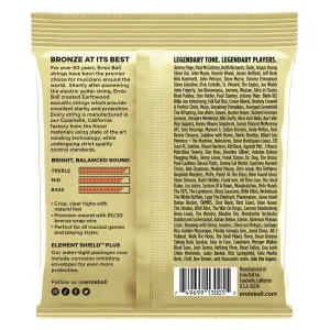 Ernie Ball 3005 Earthwood Custom Medium 80/20 Bronze 3-Pack