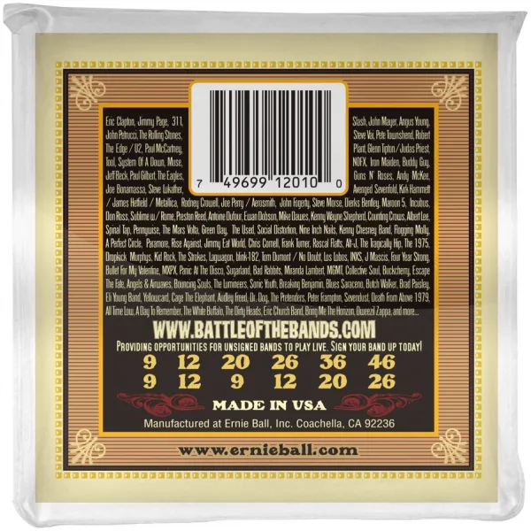 Ernie Ball 2010 Earthwood 80/20 Bronze 12-String Light
