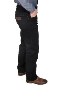WRANGLER Pánske jeans  W12109004 TEXAS STRETCH BLACK OVERDYE Veľkosť: 32/32