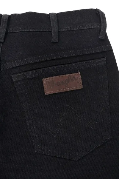 WRANGLER Pánske jeans  W12109004 TEXAS STRETCH BLACK OVERDYE Veľkosť: 32/32