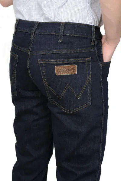 WRANGLER Pánske jeans  W12175001 TEXAS STRETCH BLUE BLACK Veľkosť: 36/32