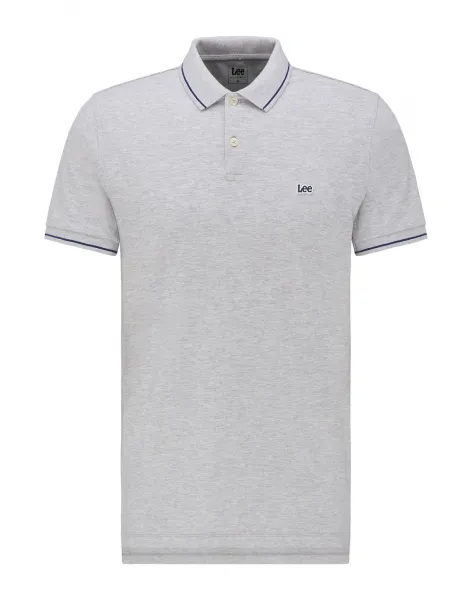 LEE Pánske polo tričko  L61ARL03 PIQUE POLO SHARP GREY MELE Veľkosť: S