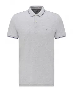 LEE Pánske polo tričko  L61ARL03 PIQUE POLO SHARP GREY MELE Veľkosť: S