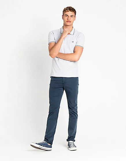 LEE Pánske polo tričko  L61ARL03 PIQUE POLO SHARP GREY MELE Veľkosť: S