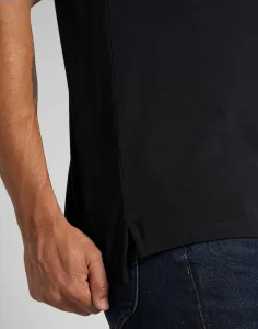 LEE Pánske polo tričko  L61ARL01 PIQUE POLO BLACK Veľkosť: S