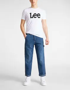 LEE Pánske tričko  L65QAI12 WOBBLY LOGO TEE WHITE Veľkosť: M