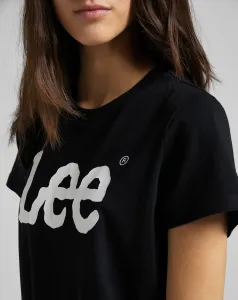 LEE Dámske tričko  L42UER01 LOGO TEE BLACK Veľkosť: L