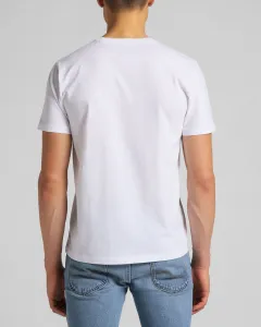 LEE Pánske tričko  L680CM12 TWIN PACK CREW WHITE Veľkosť: M