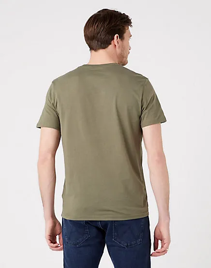 WRANGLER Dvojbalenie pánskych tričiek  W7G9DHX45 2 PACK TEE DUSTY OLIVE Veľkosť: XXXXL