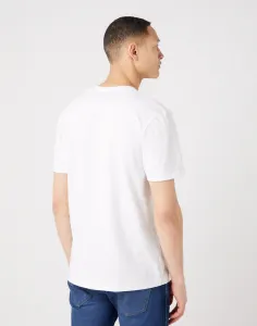 WRANGLER Pánske tričko  W70JD3989 FRAME LOGO TEE WHITE Veľkosť: XXXXL