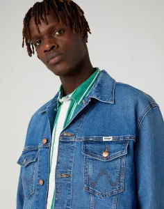 WRANGLER Pánska riflová bunda  W459DNY96 BLUE EYES BLUE Veľkosť: L