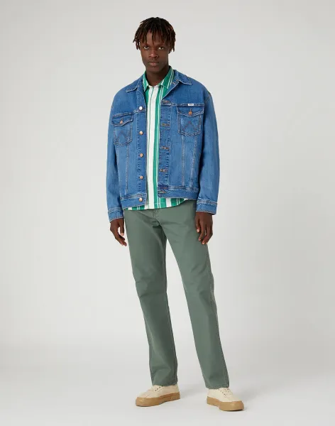 WRANGLER Pánska riflová bunda  W459DNY96 BLUE EYES BLUE Veľkosť: L