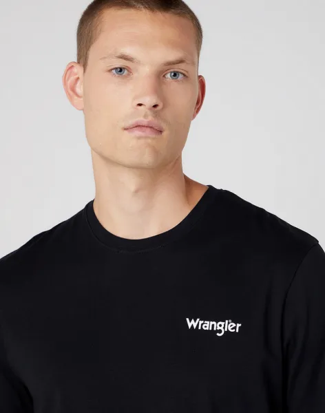 WRANGLER Dvojbalenie pánskych tričiek  W7BZFQE12 SIGN OFF TEE TRUE NAVY Veľkosť: M