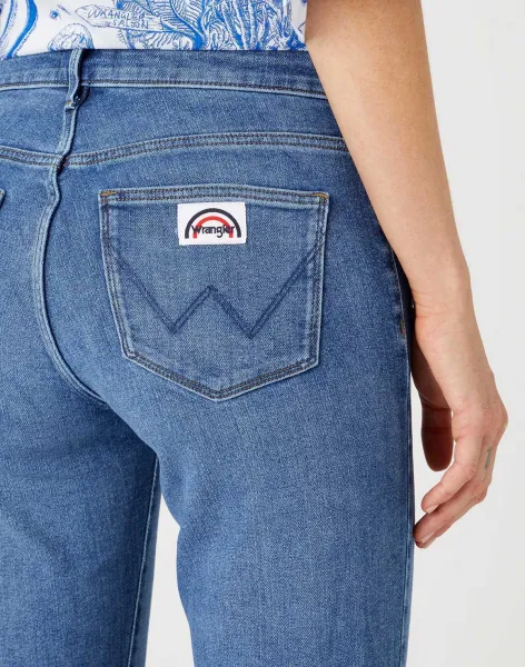 WRANGLER Dámske rifle  W2334736Y FLARE RAVEN Veľkosť: 32/32