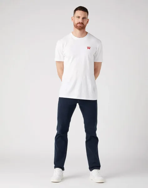 WRANGLER Tričko pre mužov  W70MEE989 Sign Off Tee in White Veľkosť: XXXL