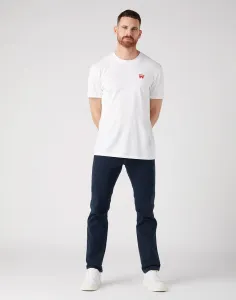WRANGLER Tričko pre mužov  W70MEE989 Sign Off Tee in White Veľkosť: XXXL