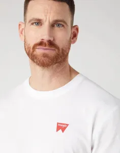 WRANGLER Tričko pre mužov  W70MEE989 Sign Off Tee in White Veľkosť: XXXL