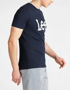 LEE Pánske tričko  L65QAIEE WOBBLY LOGO TEE NAVY DROP Veľkosť: M