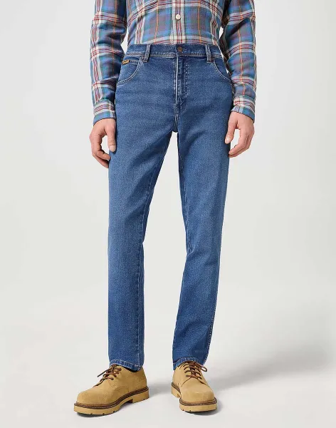 WRANGLER Rifle pre mužov  TEXAS SLIM RIDGE WASH 112358218 Veľkosť: 33/32