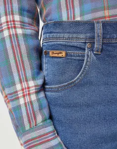 WRANGLER Rifle pre mužov  TEXAS SLIM RIDGE WASH 112358218 Veľkosť: 33/32