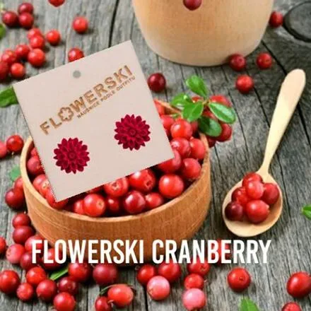 FLOWERSKI Flowerski náušnice - cranberry RED