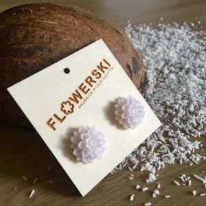 FLOWERSKI Flowerski náušnice - coconut