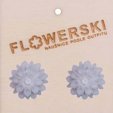 FLOWERSKI Flowerski náušnice - coconut