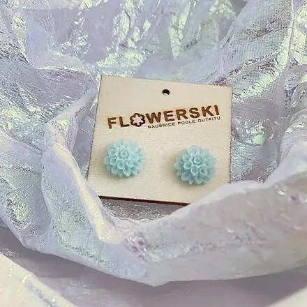FLOWERSKI Flowerski náušnice - ice candy BLUE
