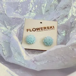 FLOWERSKI Flowerski náušnice - ice candy BLUE