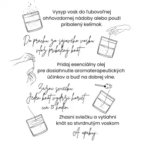 GOOD VIBES - pretvoriteľná prachová sójová eko-sviečka štartovací balíček