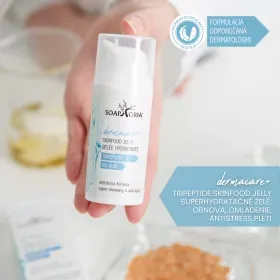 DERMACARE+ Tripeptide Skinfood Jelly superhydratačné želé: obnova, omladenie, antistress pleti