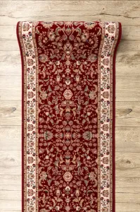 Behúň NAIN 144 51066 Ornament / Kvety, bordový / béžový