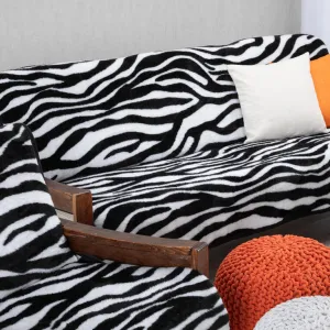 Prikrývky na pohovku a kreslá ZEBRA 3+1+1