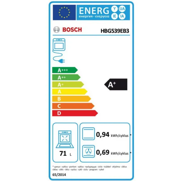 Bosch HBG539EB3