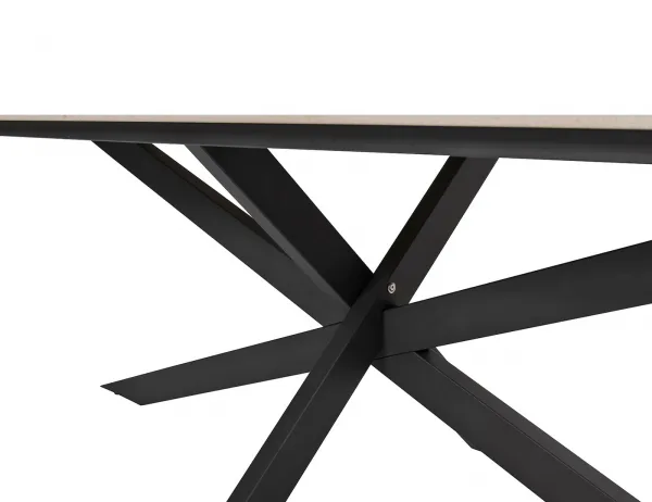 Prado jedálenský stôl s keramickou doskou 240x105 cm antracitový