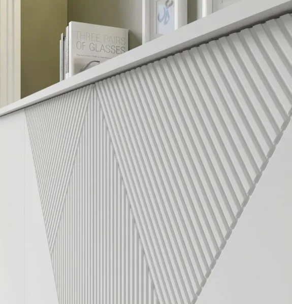 BIM Komoda Woody 4D, 180 cm, biely mat