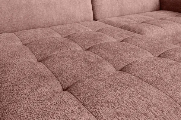 Eltap Rohová rozkládací sedací souprava GOMSI 228 cm Touch 24 růžová levá