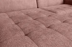 Eltap Rohová rozkládací sedací souprava GOMSI 228 cm Touch 24 růžová levá